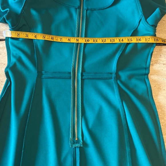 NWOT Calvin Klein Teal Dress, see measurements in photos below - Picture 7 of 13